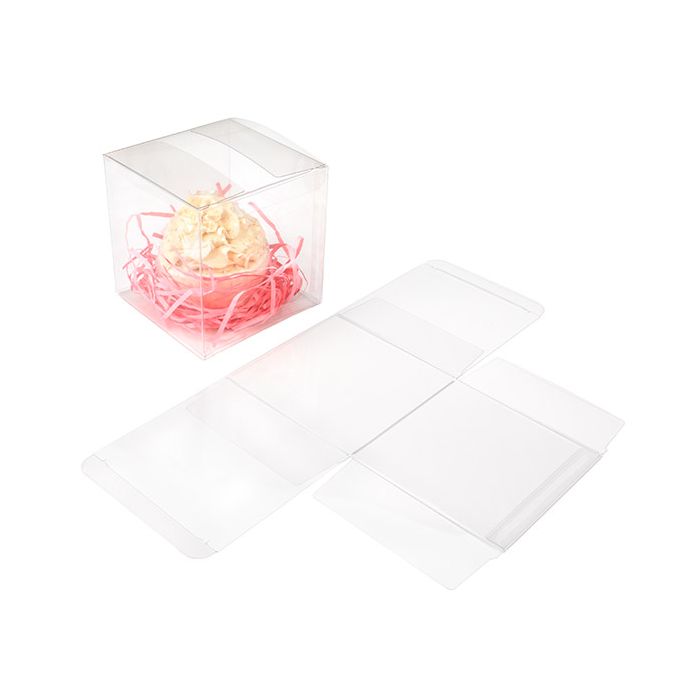 Boite Cadeau Plastique 10,2x10,2x10,2 cm (50 pièces) [VB312]