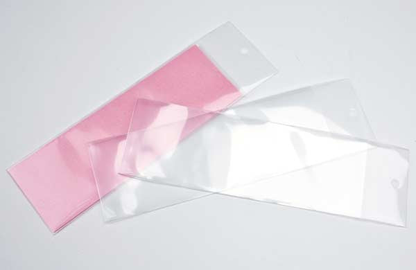 Manchon de marque-page transparent, 6.4x18.1cm (100 Pieces) [HBM3]