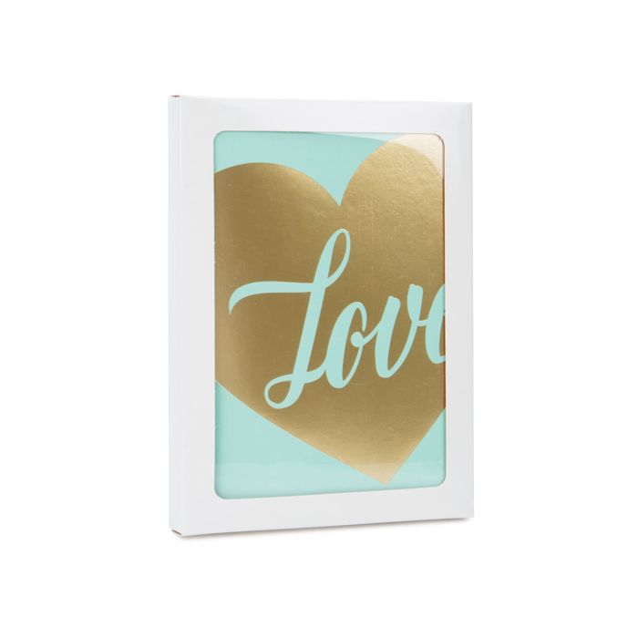 Boîte à fenêtre en papier blanc brillant avec feuille PET insérée, 9.5 x 1.5 x 13.2 cm, A1 (25 Pieces) [WGWG10]