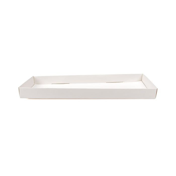 Base Kraft Blanc pour Boite 10,8x2,5x30,5 cm (25 pièces) [WH11]