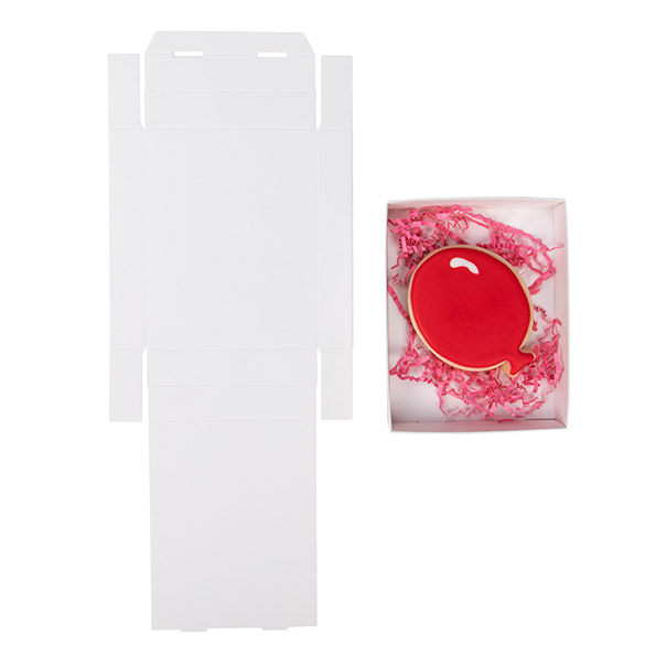 Petite boite en carton blanche 11.4 x 2.5 x 15.2cm (25 pièces) [wh17]