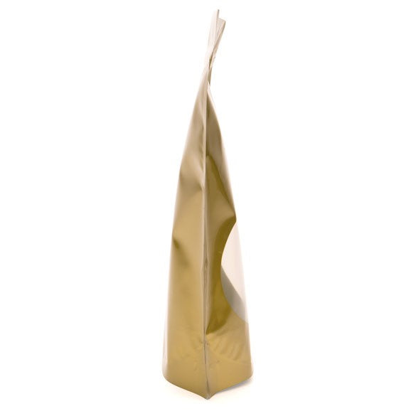 Doypack Or avec fenêtre ovale 21x8,9x29,2cm | 510g (100 pièces) [ZBGO5G]