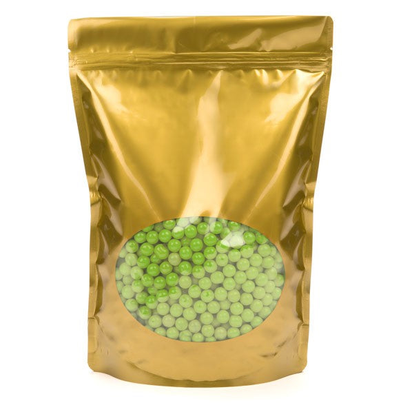 Doypack Or avec fenêtre ovale 21x8,9x29,2cm | 510g (100 pièces) [ZBGO5G]