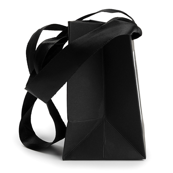 Sacs cadeaux noir avec fenêtre 10,2x7x11,4 cm (10 pcs) [GMBW1B]