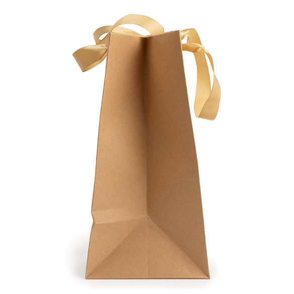 Sacs cadeaux kraft avec fenêtre 17,8x12,7x24,9 cm (10 pcs) [GMBW2K]