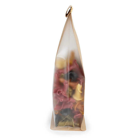 Sac à fond plat kraft avec fermeture tin-tie et soufflets 8,9x6,4x25,4 cm (100 pcs) [TTGB1K]