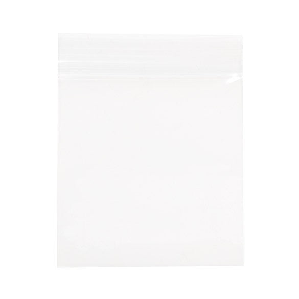 Sachet zip à transparence cristalline 75 microns 7,6x7,6cm (100 pièces) [Z3C33]