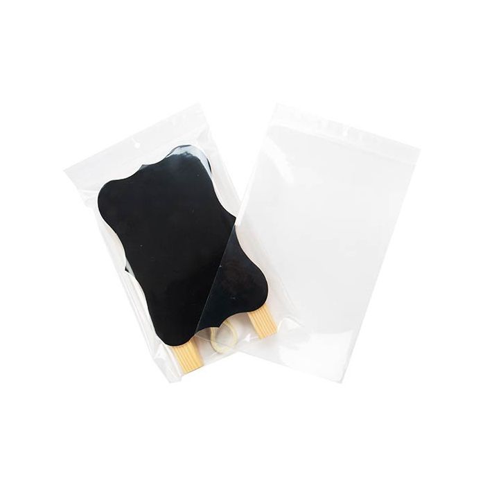 Grip Seal Bags with Hang hole 15x23cm Crystal Clear PP 75 micron