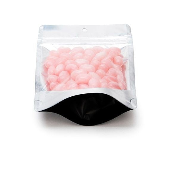 Doypack Métallisé et dos Noir 10.2x6x15.2cm | 57g Trou supension rond (100 pièces) [ZBGB2H]