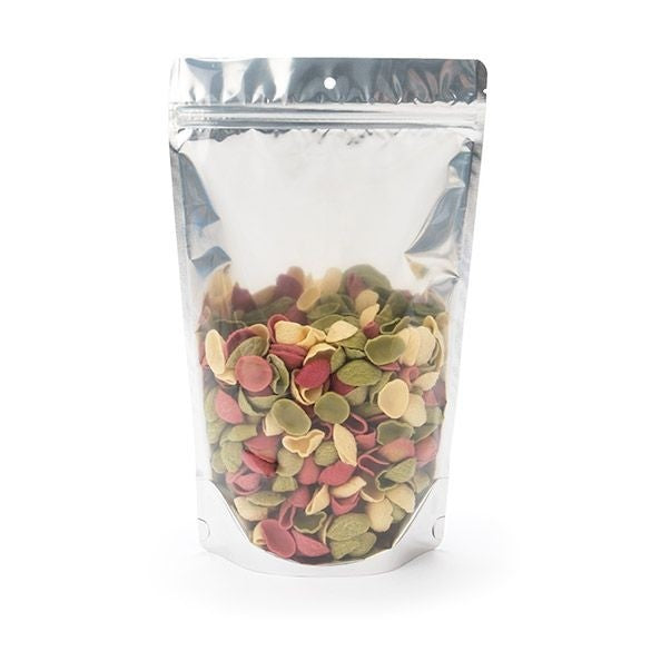 Doypack Métallisé et dos Noir 17x9x28,5cm | 340g Trou Suspension Rond (100 pièces) [ZBGB4H]