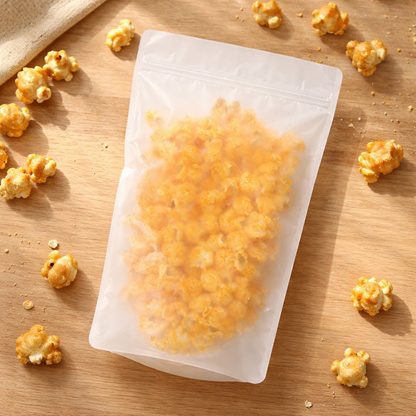 Doypack glacé avec Zip 171x89x286 mm | 340g (100 pièces) [ZBGF4]