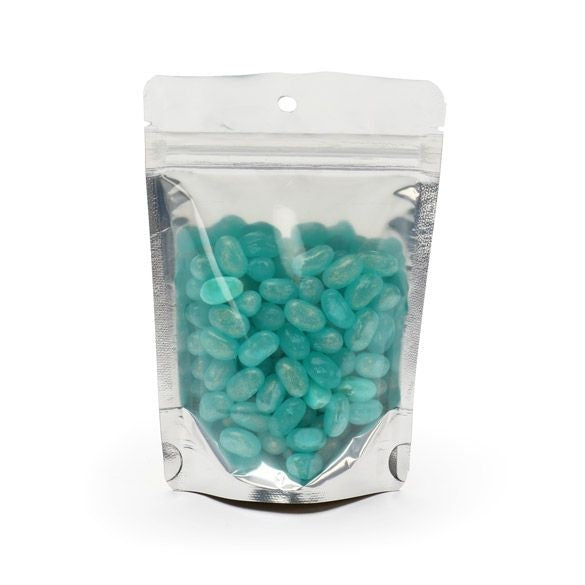 Doypack avec le dos doré 10.2x6x15.2cm | 57g Trou Suspension Rond (100 pièces) [ZBGG2H]