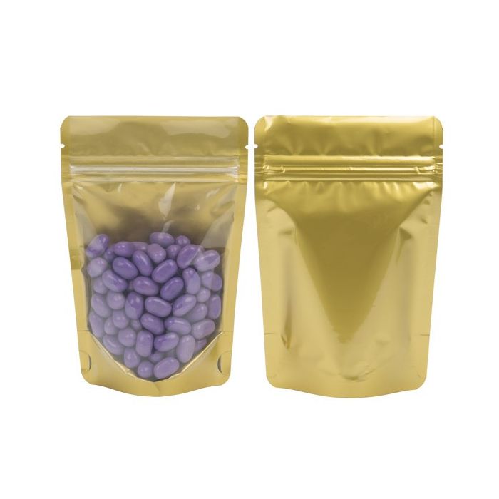 Doypack avec dos Or 15x9x23.2cm | 312g (100 pièces) [ZBGGC7]