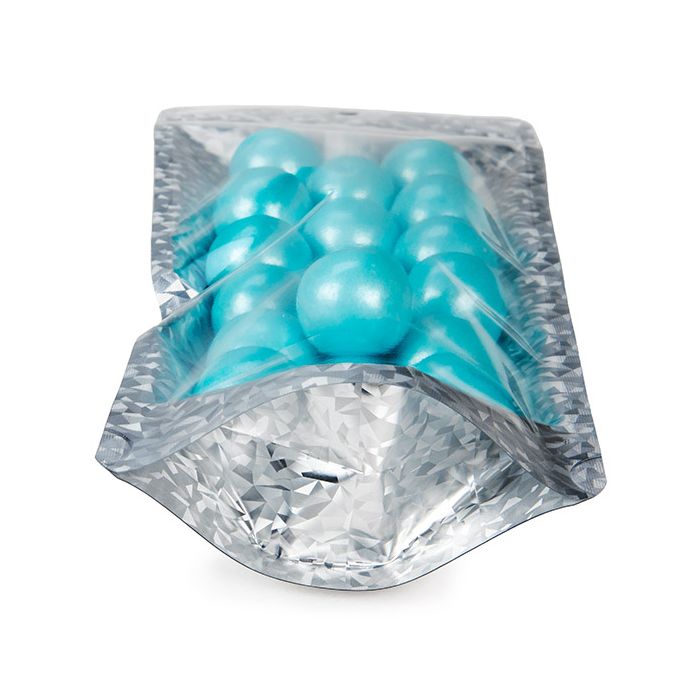 Doypack Transparent/Glace holographique 10,8x6x23,8cm Trou Suspension Rond (25 pièces) [ZBGHI1NC]