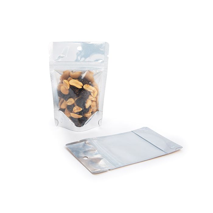 Doypack Transparentes/Kraft 7,9x5,1x13cm Trou de suspension (100 pièces) [ZBGK1H]