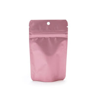 Rose Gold Metallized Stand Up Pouch 8 x 5 x 13 cm with Hang Hole