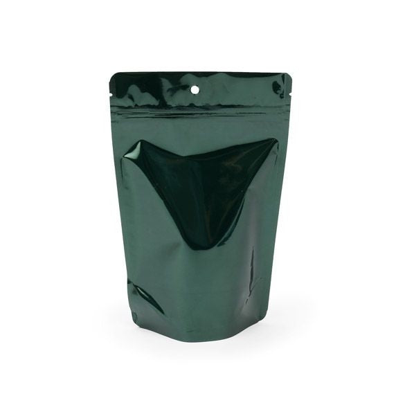 Doypack Vert chasseur 13x7.9x20.6cm Trou Suspension Rond (100 pièces) [ZBGM3HGH]