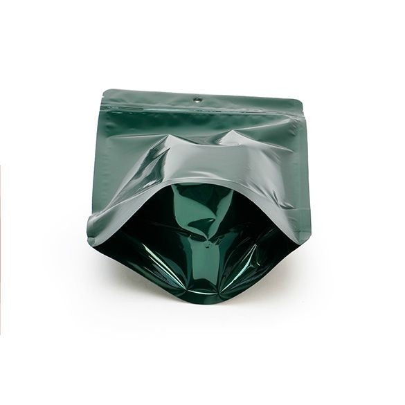 Doypack Vert chasseur 13x7.9x20.6cm Trou Suspension Rond (100 pièces) [ZBGM3HGH]