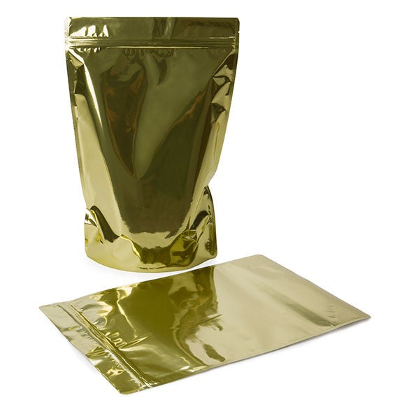 Doypack Or Métallisé 22.9x12.1x34.3cm | 907g (100 pièces) [ZBGM6SG]