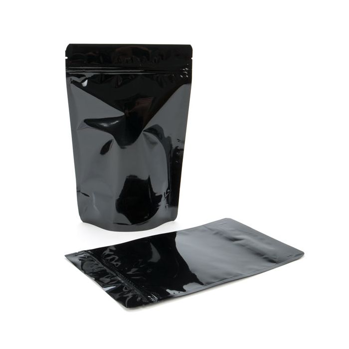 Doypack Noir Métallisé 15x9x23.2cm (100 pièces) [ZBGM7B]