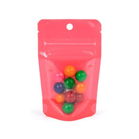 Stand Up Pouches Transparent/Neon Watermelon 7,9x5,1x13 cm