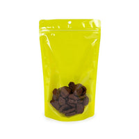 Stand Up Pouches Transparent/Neon Yellow 17,2x8,9x28,6 cm