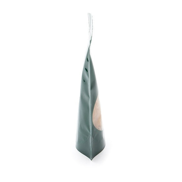 Doypack Vert chasseur avec fenêtre ovale 13x7.9x20.6cm | 113g (100 pièces) [ZBGO3HG]