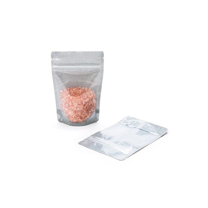 Doypack papier de riz Noir avec avant transparant 10.2x6x15.2cm | 57g (100 pièces) [ZBGR2BC]