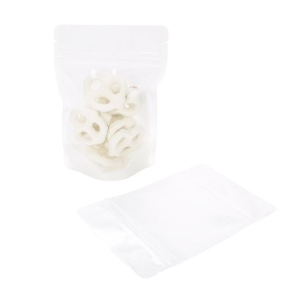 Doypack papier de riz Blanc 10.2x6x15.2cm | 57g (100 pièces) [ZBGR2WC]