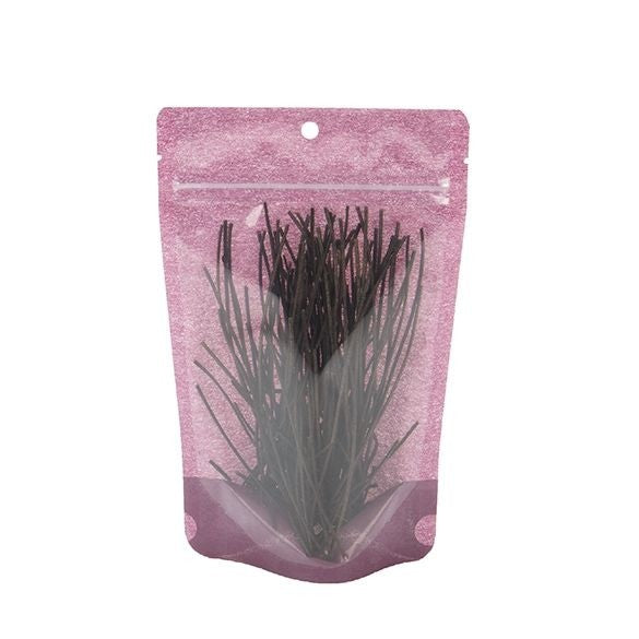 Doypack papier de riz violet avec fenêtre 13x8x20.6cm | 113g (100 pièces) [ZBGR3HP]