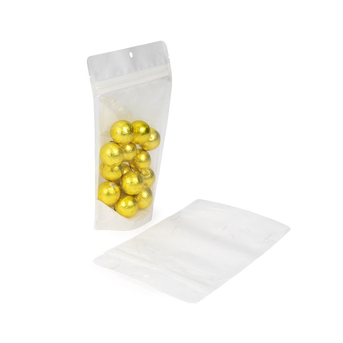 Doypack écologique Papier de Riz Transparent/Blanc Trou de suspension 13x7,9x20,6cm (100 pièces) [ZBGRC3CW]