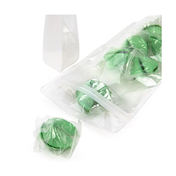 Doypack écologique Papier de Riz Transparent/Blanc Trou de suspension 14,9x8,9x23,2cm (100 pièces) [ZBGRC7CW]