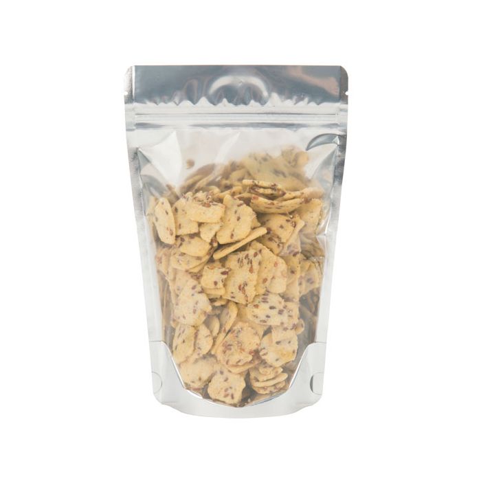 Doypack avec dos Blanc 13x8x20.5cm | 113g (100 pièces) [ZBGW3]