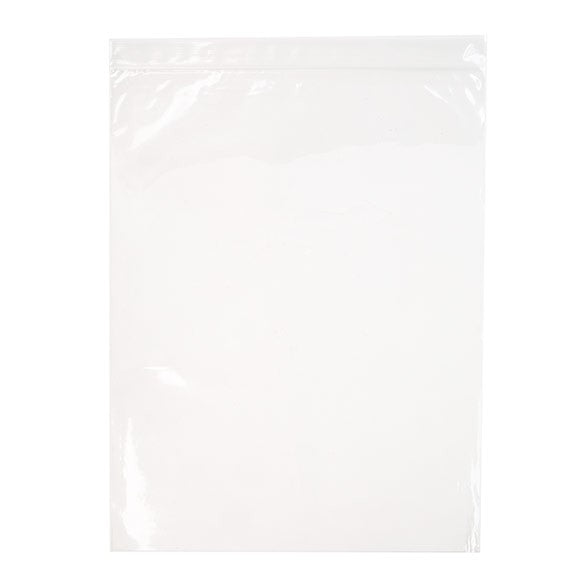 Sachet zip à transparence cristalline avec trou d'aération 25,4x33cm (100 pièces) [ZC1013V]