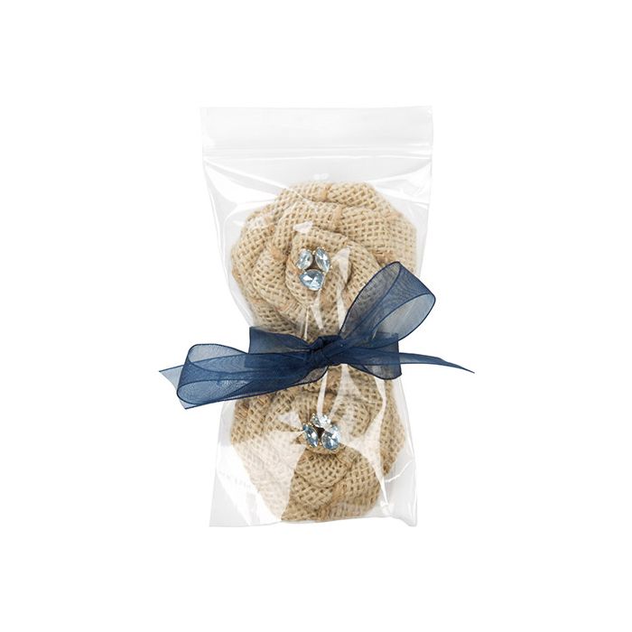 Sachet zip à transparence cristalline avec trou d'aération 7,6x12,7cm (100 pièces) [ZC35V]