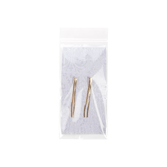 Sachet zip à transparence cristalline avec trou d'aération 7,6x15,2cm (100 pièces) [ZC36V]