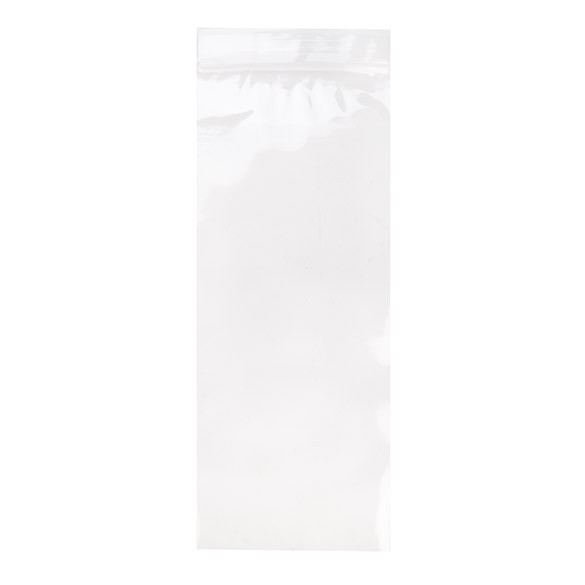 Sachet zip à transparence cristalline 10,2x25,4cm (100 pièces) [ZC410]