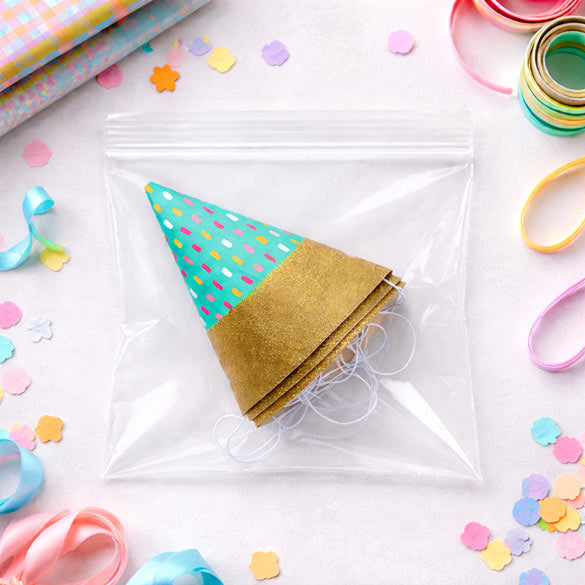 Sachet zip à transparence cristalline 15x15 cm (100 pièces) [ZC66]
