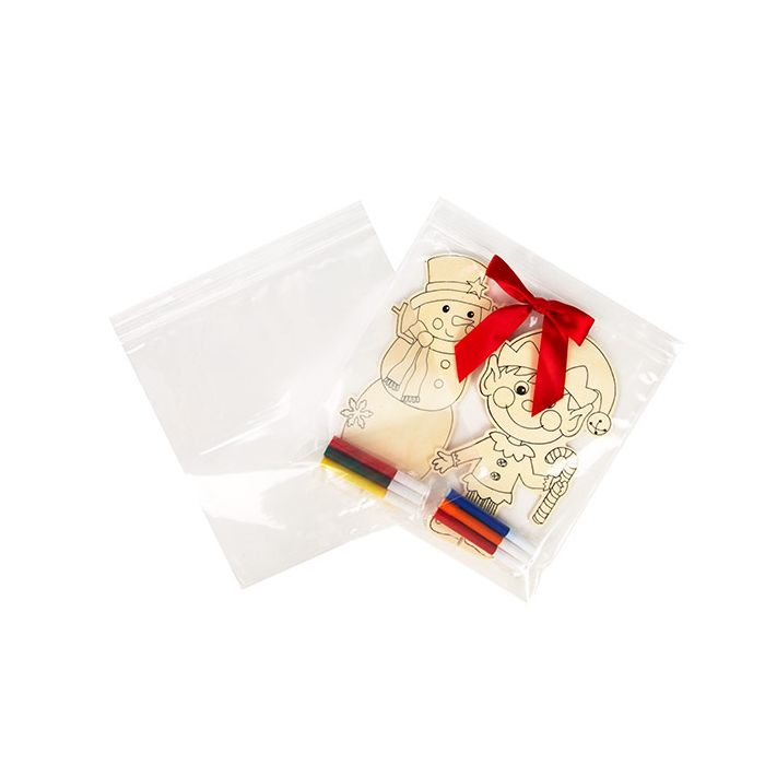 Sachet zip à transparence cristalline avec trou d'aération 20,3x20,3cm (100 pièces) [ZC88V]