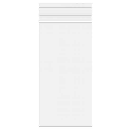 Sachet zip à transparence cristalline 15,2x30,5cm (100 pièces) [ZC612]