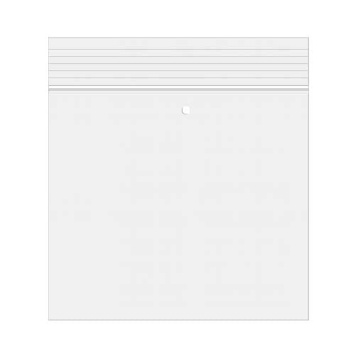 Sachet zip à transparence cristalline avec trou d'aération 15,2x15,2cm (100 pièces) [ZC66V]