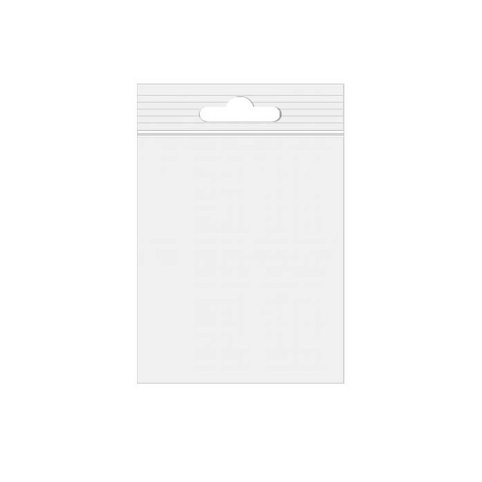 Grip Seal Bags with Euroslot 25.5x30.5 Crystal Clear PP 50 micron