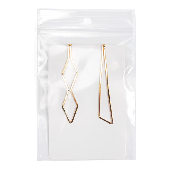Sachet zip transparent PE-BD avec trou pour suspension 7,6x10,2cm (100 pièces) [2PR34]