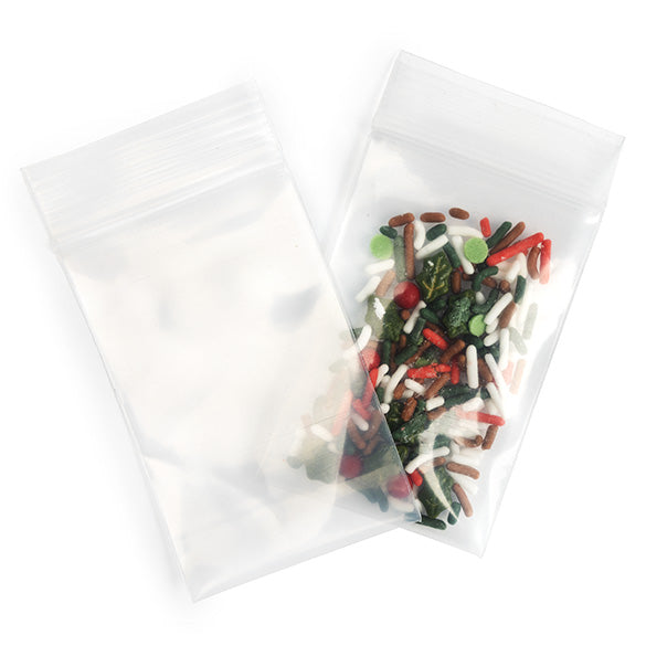 Sachet zip transparent en PE-BD 150 microns 5,1x7,6cm (100 pièces) [6PE23]