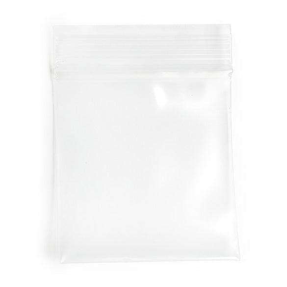 Sachet zip transparent en PE-BD 150 microns 7,6x7,6cm (100 pièces) [6PE33]