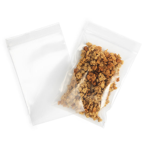 Sachet zip transparent en PE-BD 10,2x15,2cm (100 pièces) [6PE46]