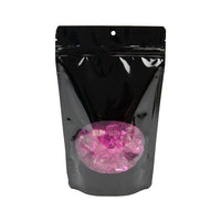 Stand Up Pouches Black With Oval Window 14,9x8,9x23,2cm With Hanghole