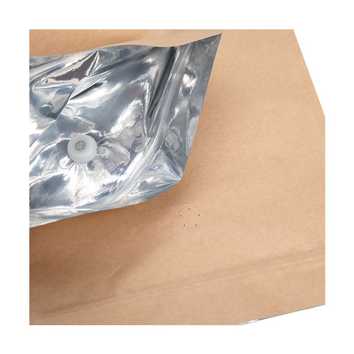 Doypack en Kraft 22,9x12,1x34,3cm avec valve (100 pièces) [ZBGM6K]