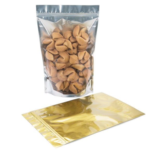 Doypack avec le dos doré 22.9x12.1x34.3cm | 907g (100 pièces) [ZBGG6]