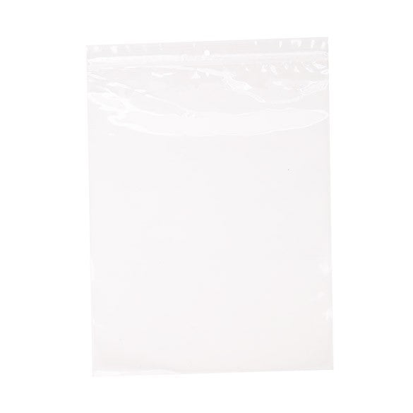 Sachet zip à transparence cristalline avec trou de suspension européen + trou d'aération 25,4x33cm (100 pièces) [ZR1013V]